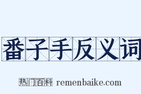 番子手反义词是什么意思的图片